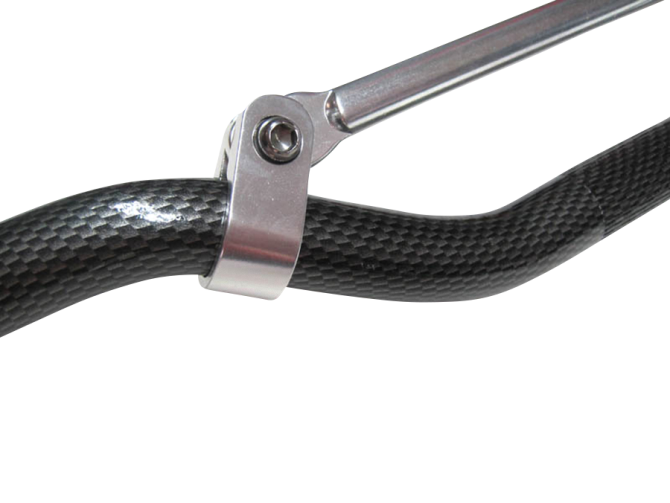 Stuur universeel DMP aluminium  smal carbon product