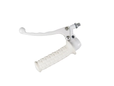 Handle set left replica model Lusito white (brake light)