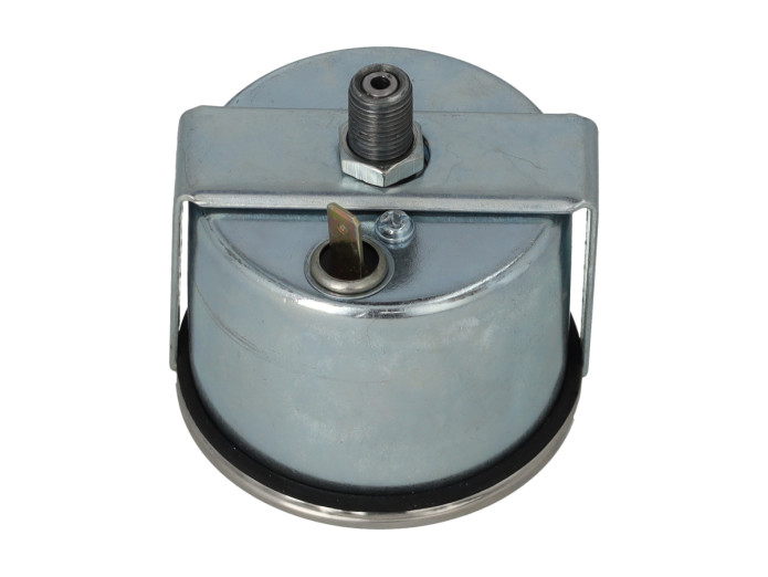 Speedometer kilometer 60mm 140 km/h cream with chrome (with light)