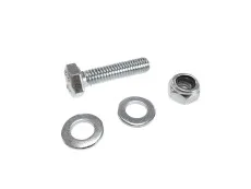 Exhaust clamp bolt with nut M6x16 with 2 rings and locking nut