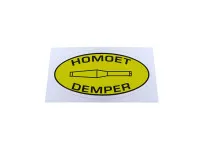 Sticker Homoet Demper exhaust