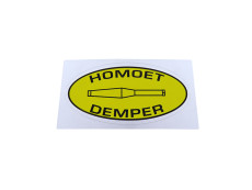 Sticker Homoet Demper exhaust