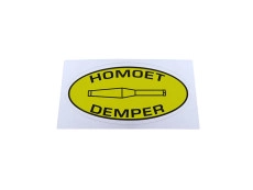 Sticker Homoet Demper exhaust