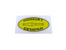 Sticker Homoet Demper exhaust thumb extra