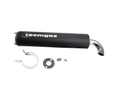 Exhaust silencer universal Tecnigas Next R black