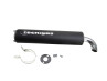 Exhaust silencer universal Tecnigas Next R black Exhaust silencer universal Tecnigas Next R black