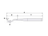 Auspuff dämpfer Universal / Tomos 2L / 3L / 4L 28mm Zigarre Chrom thumb extra