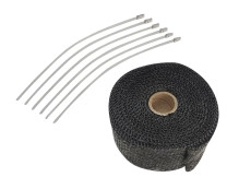 Exhaust heatwrap black (5 cm x 5 meter)