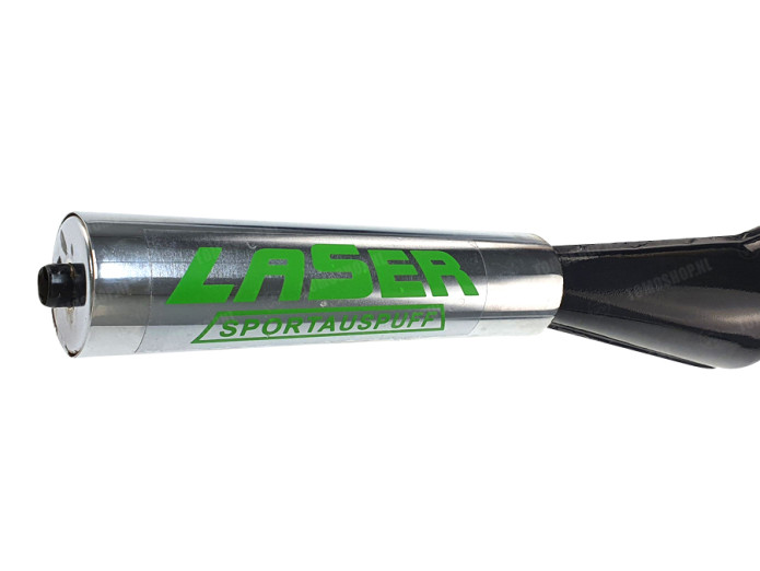 Uitlaat Tomos A3 / A35 28mm Laser resonantie zwart / zilver