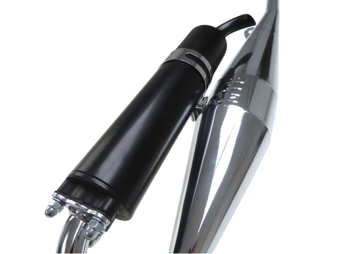 Uitlaat Tomos A3 / A35 MTB Bullet reverse chroom terugloop