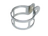 Exhaust clamp 60mm universal chrome thumb extra