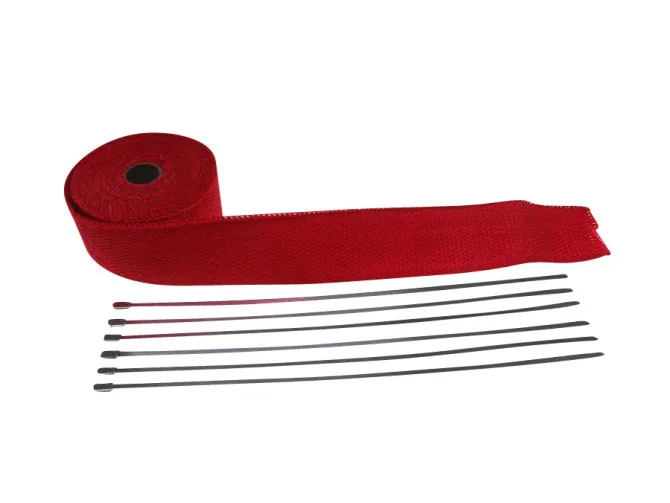 Auspuff Hitzeschutzband Rot (5 cm x 5 meter) product