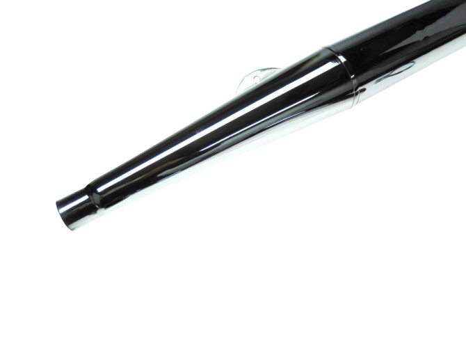 Uitlaat demper universeel 28mm RS sigaar chroom 700mm met ophang beugel product