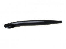 Exhaust silencer universal 28mm sidepipe 60mm black 