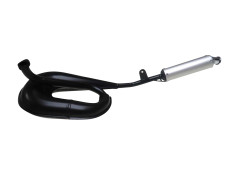 Uitlaat Tomos A3 / A35 25mm Tecno Circuit zwart met aluminium demper