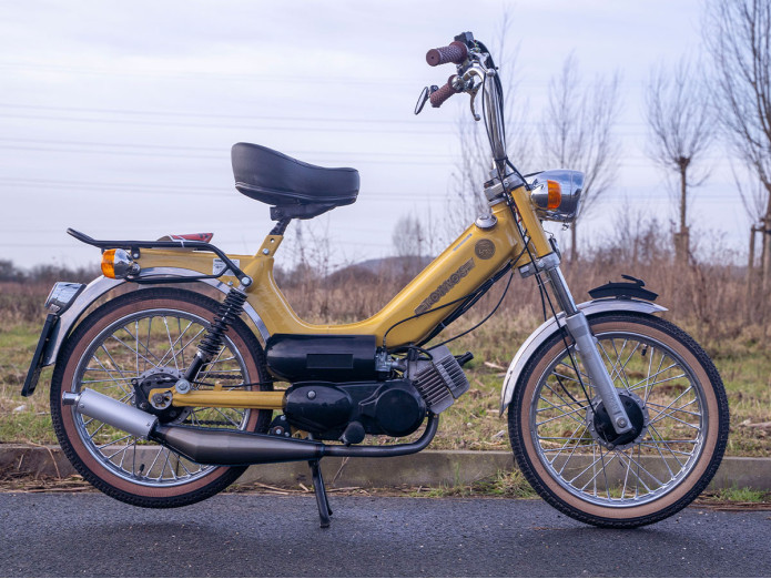 Auspuff Tomos A3 / A35 Tecno Bullet Blanko Aluminium Dämpfer