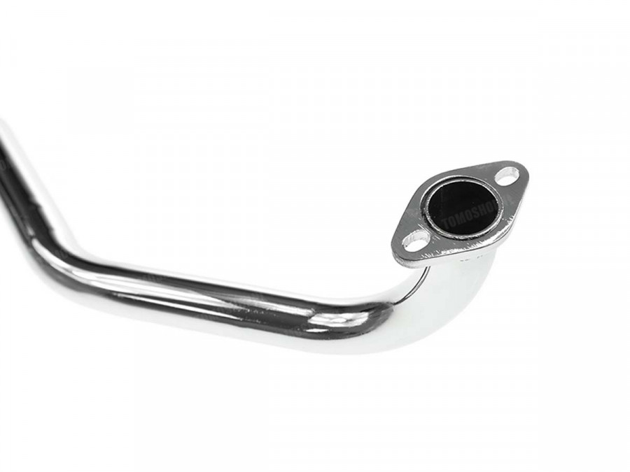 Exhaust manifold for Tomos 4L 28mm chrome photo