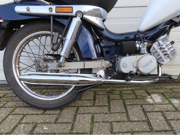 Uitlaat Tomos A55 26mm Tecno Speedy STD chroom Euro1 / Euro2