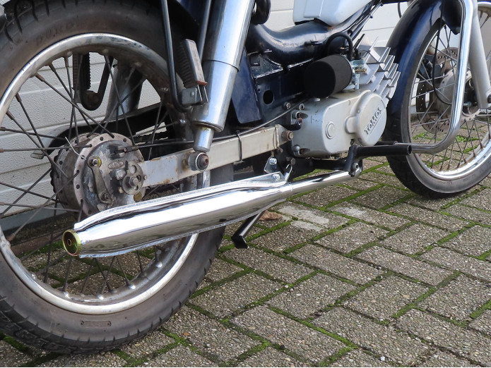 Uitlaat Tomos A55 26mm Tecno Speedy STD chroom Euro1 / Euro2