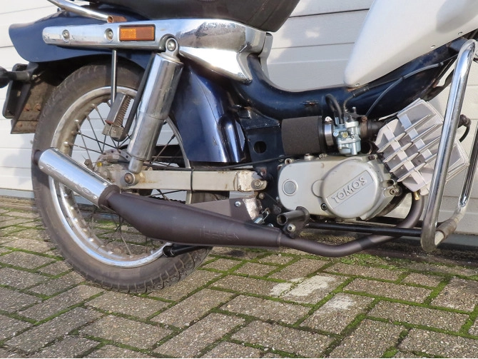 Uitlaat Tomos A55 26mm Tecno Bullet zwart / aluminium Euro2  product