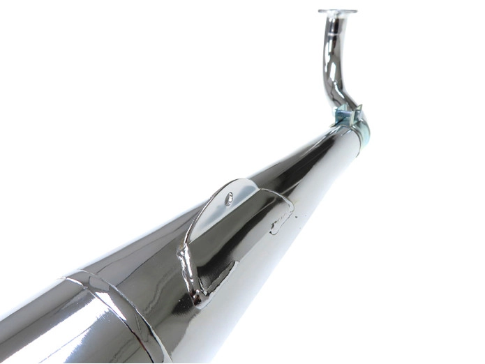 Auspuff Tomos A55 28mm RS Zigarre Chrom Schnell und Leis
