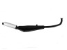 Auspuff Tomos A3 / A35 28mm Tecno Bullet Schwarz mit Aluminium Dämpfer