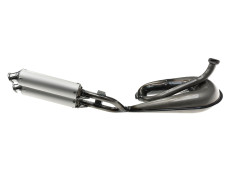 Uitlaat Tomos A3 / A35 25mm Tecno Circuit twin blank met aluminium demper
