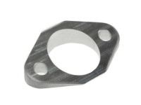 Exhaust spacer adapter from angled to straight exhaust port