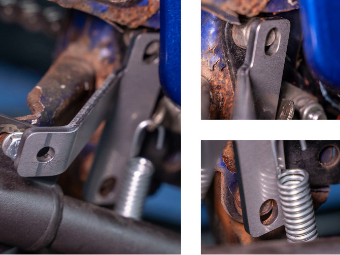 Exhaust bracket Tomos A3 / A35 Euro1 frame replacement part raw product