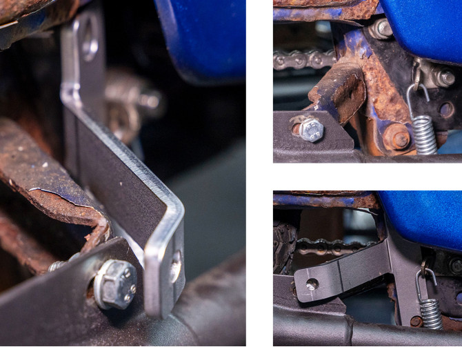 Exhaust bracket Tomos A3 / A35 Euro1 frame replacement part raw product