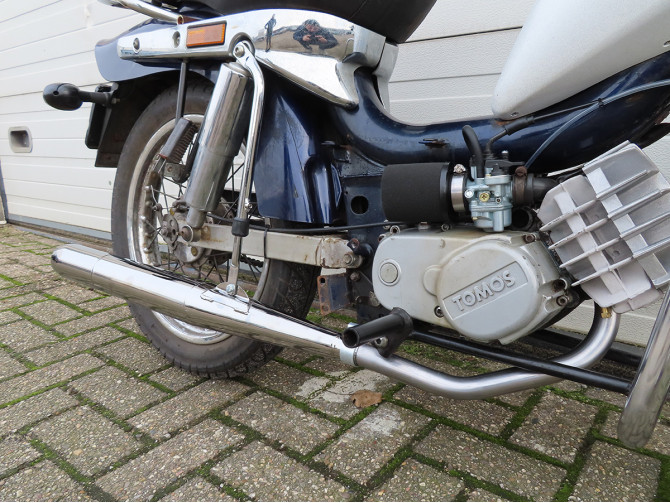 Exhaust Tomos A55 28mm RS cigar chrome subtle and fast! product