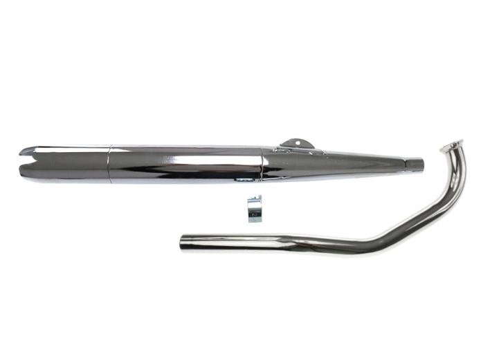 Auspuff Tomos A55 28mm RS Zigarre Chrom Schnell und Leis
