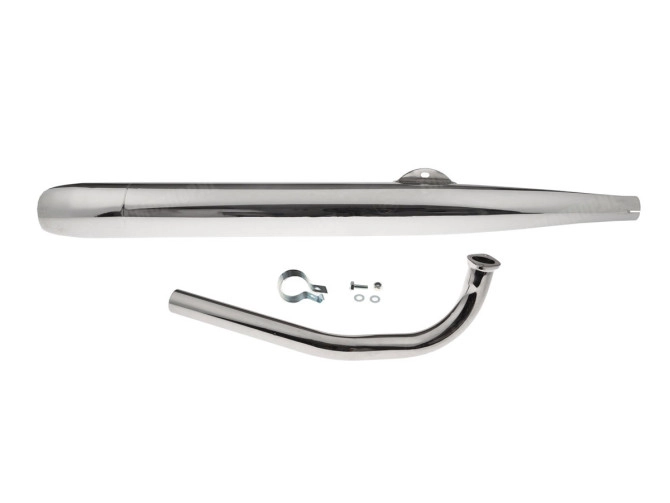 Exhaust Tomos A3 / A35 28mm RS cigar resonance "Super Reso" chrome  main