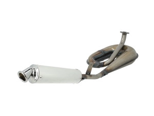 Auspuff Tomos A3 / A35 25mm Tecno Circuit Blanko mit Aluminium Dämpfer