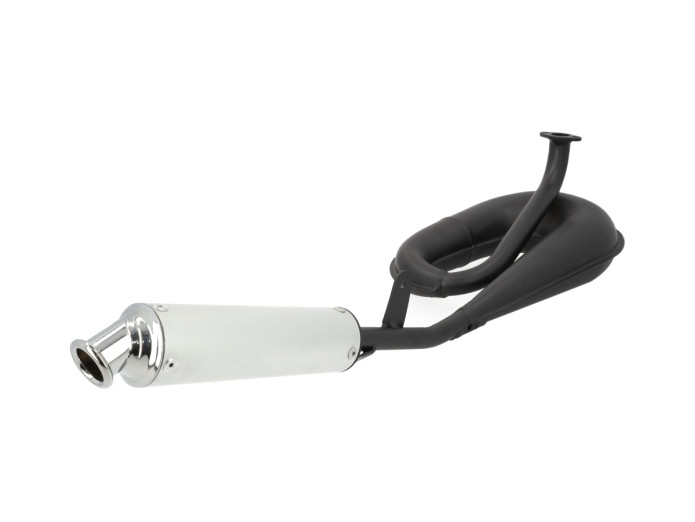 Exhaust Tomos A3 / A35 25mm Tecno Circuit black with aluminium silencer