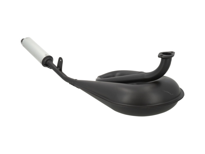 Exhaust Tomos A3 / A35 25mm Tecno Circuit black with aluminium silencer