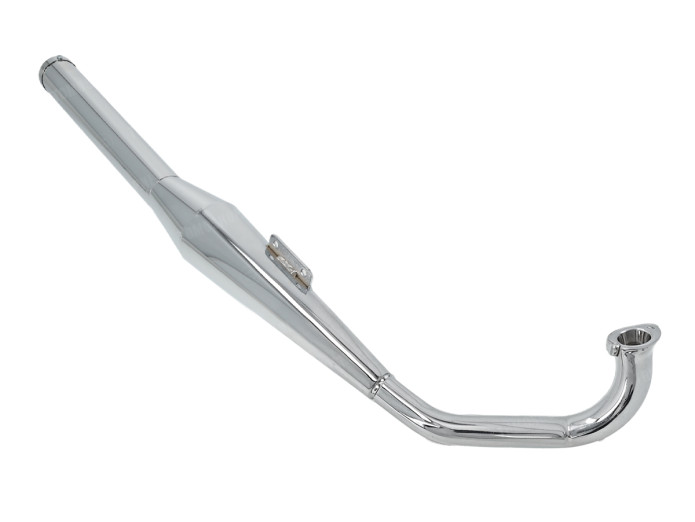 Uitlaat Tomos 2L / 3L 28mm Homoet P4 chroom Exclusive