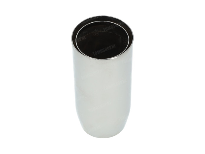 Exhaust silencer universal 28mm RS cigar chrome end tip