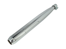 Exhaust silencer 28mm Tomos 2L / 3L / 4L / universal chrome 550mm Exhaust silencer 28mm Tomos 2L / 3L / 4L / universal chrome 550mm