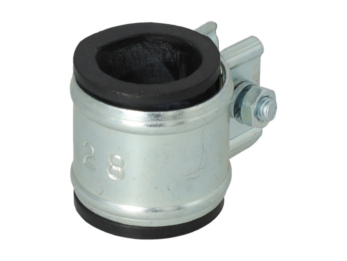 Auspuff dämpfer 28mm Tomos 2L / 3L / 4L / Universal Chrom 550mm