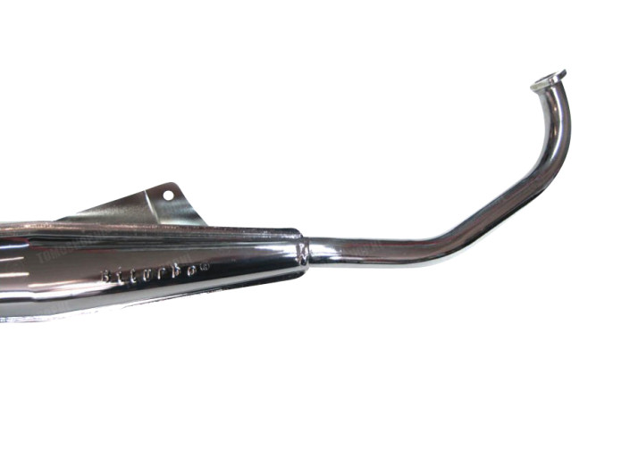 Auspuff Tomos A55 25mm Biturbo Gold Chrom Euro2