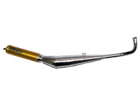 Uitlaat Tomos A3 / A35 28mm Biturbo Gold chroom met aluminium demper