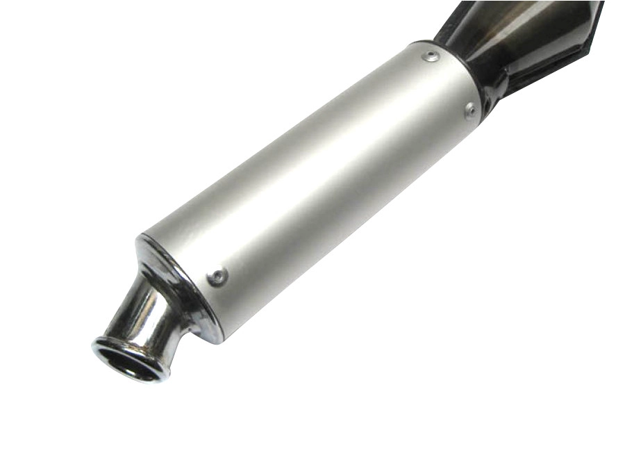 Exhaust Tomos A3 / A35 28mm Tecno Bullet blank with aluminium silencer