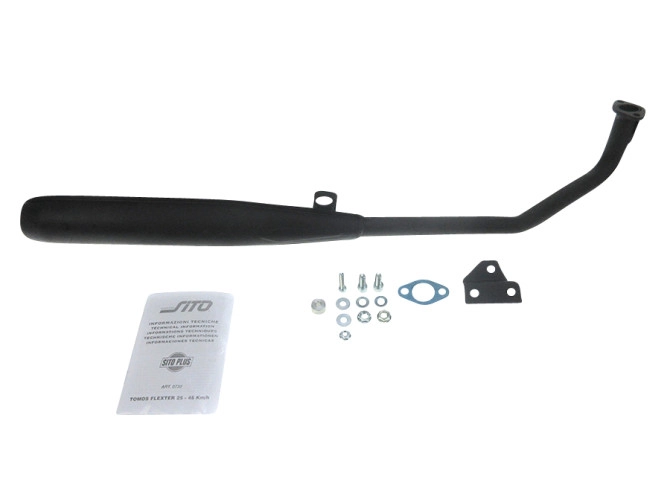 Exhaust Tomos A3 / A35 26mm LeoVince Sito Plus 730 black EU product