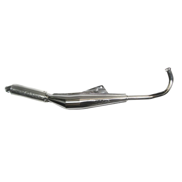 Exhaust Tomos A55 26mm Tecno Bullet chrome / aluminium Euro2