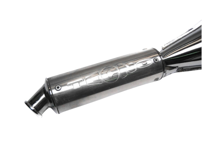 Exhaust Tomos A55 26mm Tecno Bullet chrome / aluminium Euro2 product