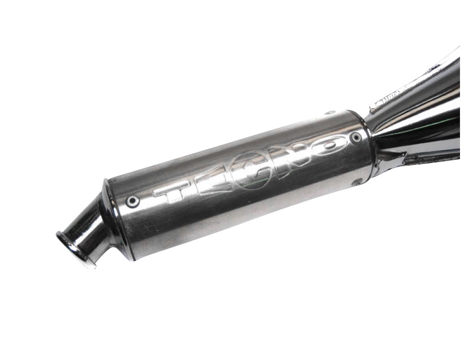 Exhaust Tomos A55 26mm Tecno Bullet chrome / aluminium Euro2