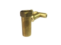 Exhaust nut M6x25 brass long