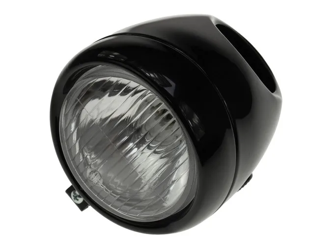 Tomos headlight egg model large model black special 130mm