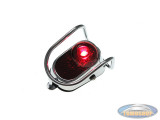 Taillight classic LED chrome battery powered (2x AAA)!